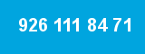 926 111 84 71 926 111 84 71